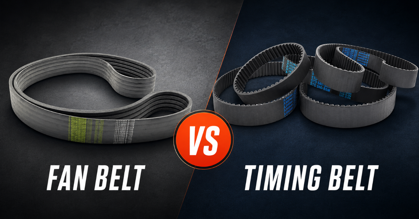 fan belt vs timing belt 1